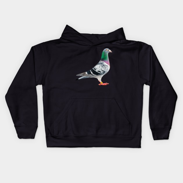 Pigeon Kids Hoodie by TaipsArts